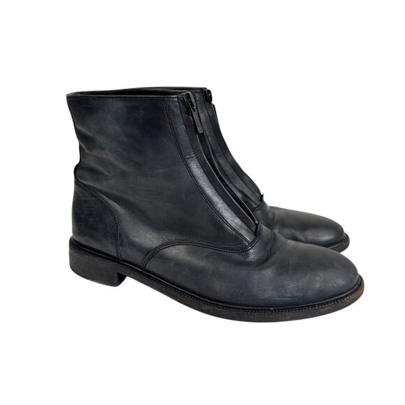 Frye Kelly Front Zip Leather Boot - Picture 1 of 8